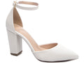 Calçado Feminino Scarpin em Napa e Salto Croco