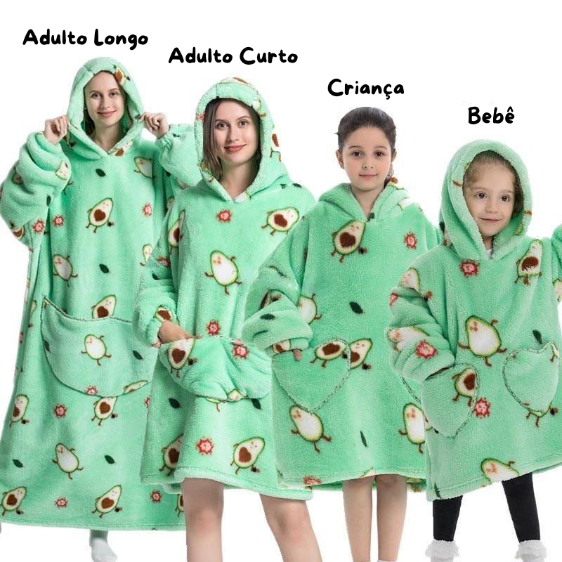 Hoodies - Cobertor de Manta para Vestir