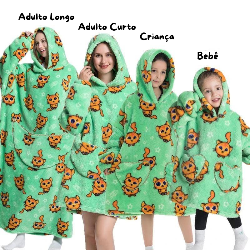 Hoodies - Cobertor de Manta para Vestir