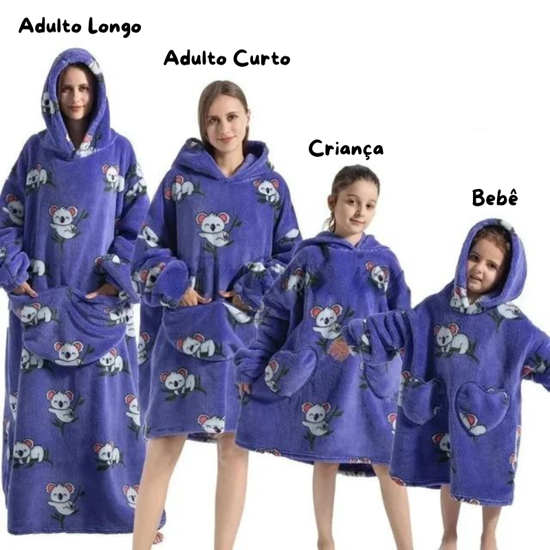 Hoodies - Cobertor de Manta para Vestir