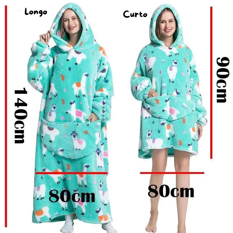 Hoodies - Cobertor de Manta para Vestir