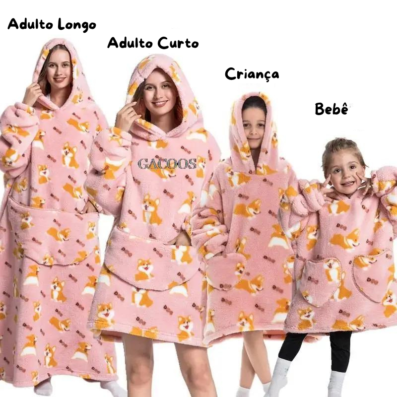 Hoodies - Cobertor de Manta para Vestir