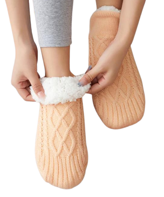 Meias Térmicas de Pelúcia Cozy