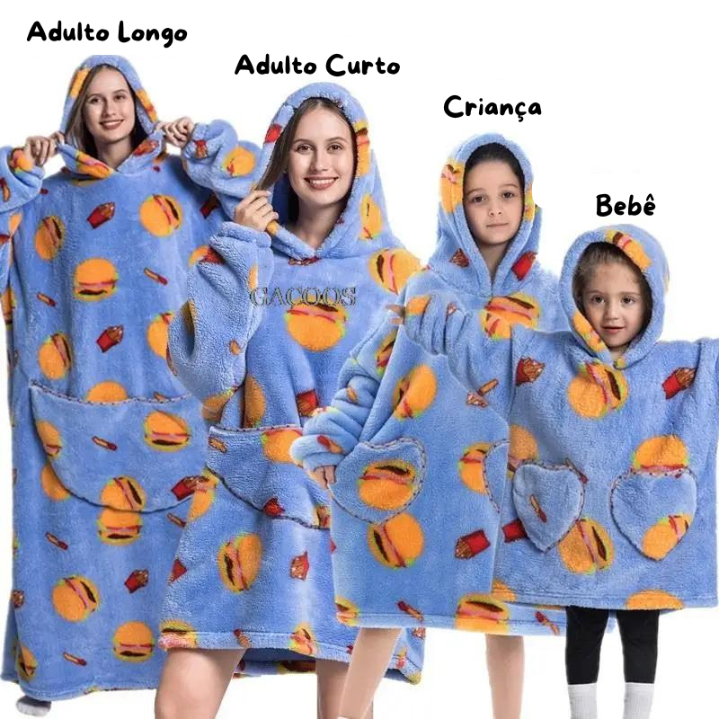 Hoodies - Cobertor de Manta para Vestir