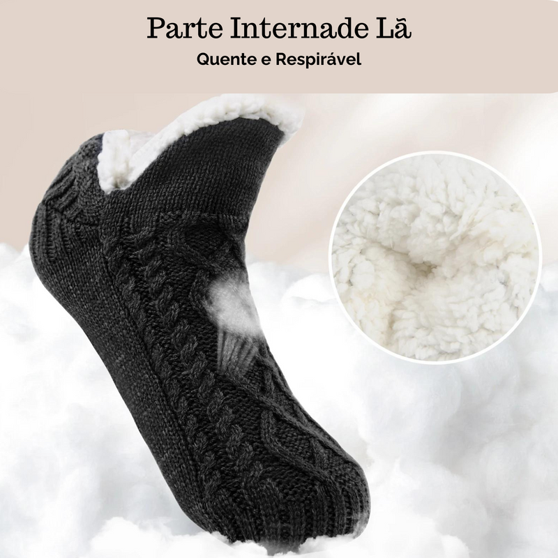 Meias Térmicas de Pelúcia Cozy