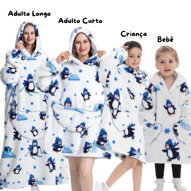 Hoodies - Cobertor de Manta para Vestir