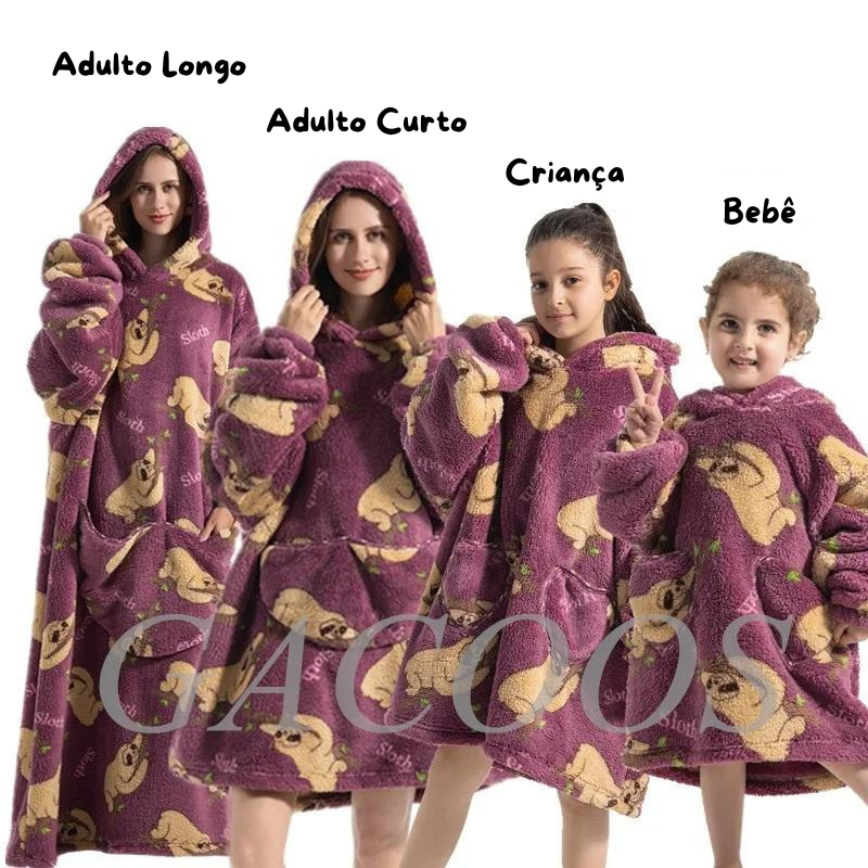 Hoodies - Cobertor de Manta para Vestir