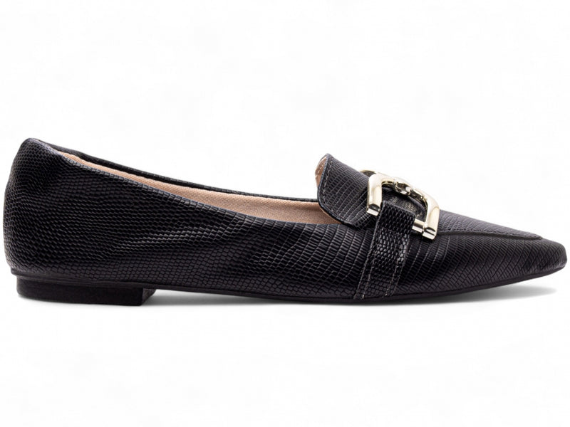 Sapatilha Mocassim Feminina em Napa Lezard