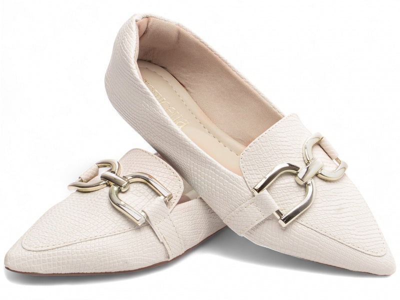 Sapatilha Mocassim Feminina em Napa Lezard