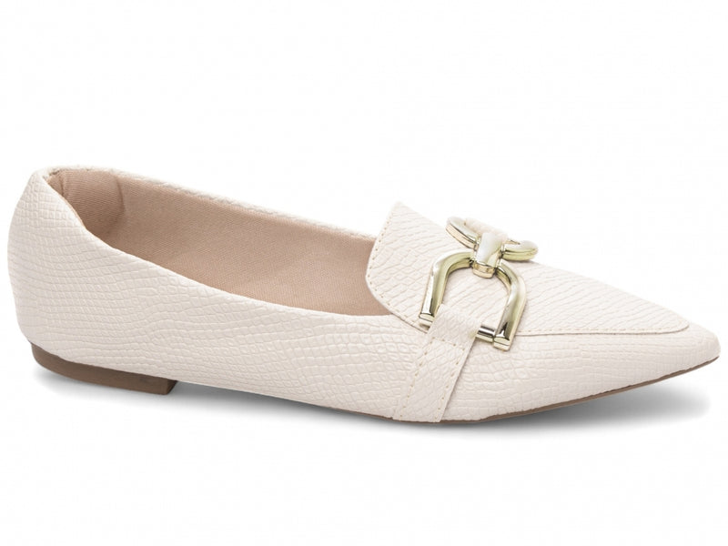 Sapatilha Mocassim Feminina em Napa Lezard