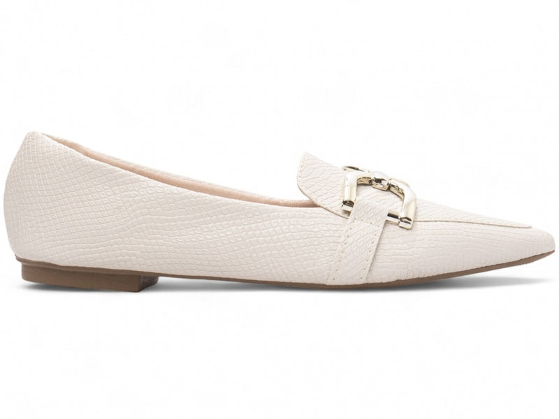 Sapatilha Mocassim Feminina em Napa Lezard