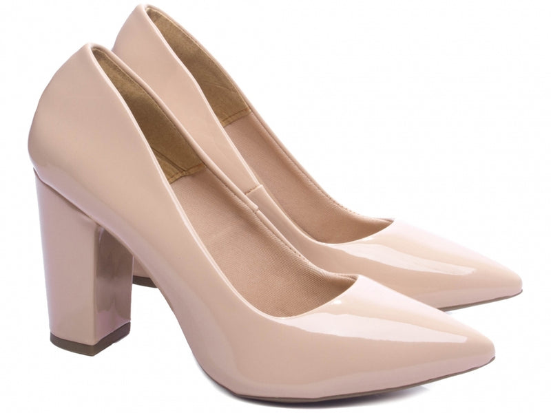 Calçado Feminino Scarpin Comfort em Verniz