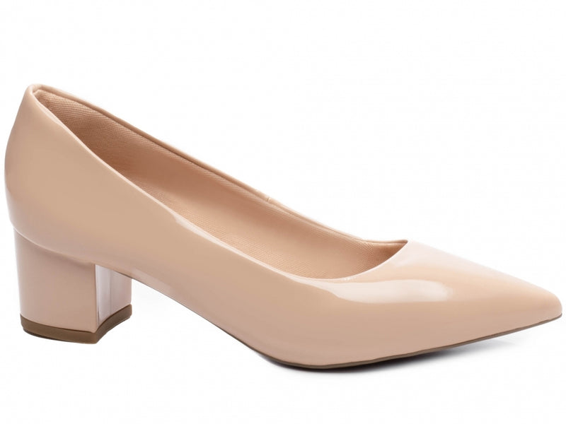 Calçado Feminino Scarpin Baixo em Verniz