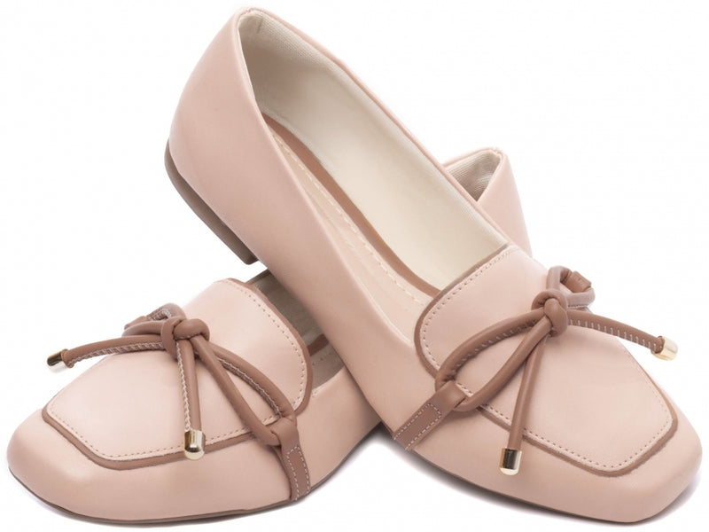 Mocassim Feminino em Napa com Laço