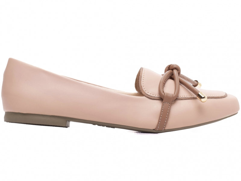 Mocassim Feminino em Napa com Laço