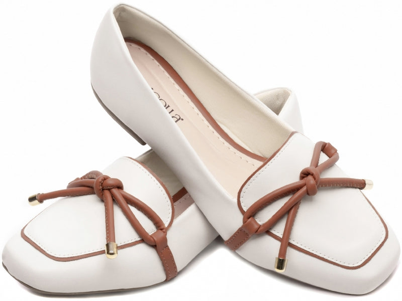 Mocassim Feminino em Napa com Laço