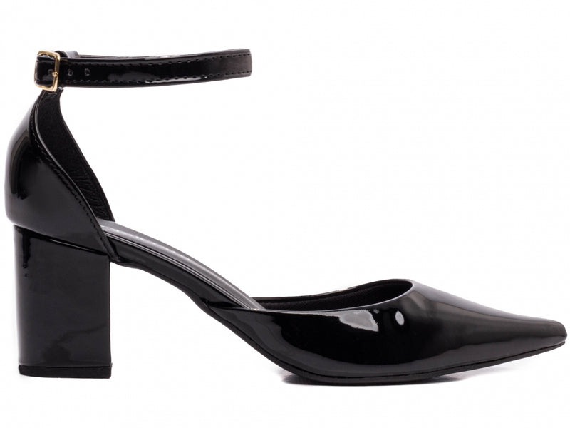 Calçado Feminino Scarpin Salto Baixo em Verniz