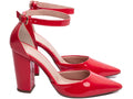 Calçado Feminino Scarpin em Verniz com Alça - Cores