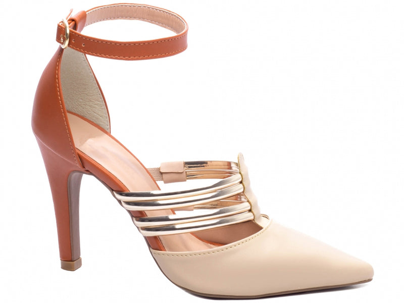 Calçado Feminino Scarpin em Napa Speechio Metalizado