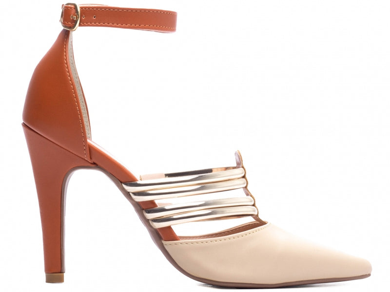 Calçado Feminino Scarpin em Napa Speechio Metalizado