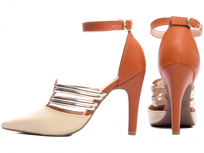 Calçado Feminino Scarpin em Napa Speechio Metalizado