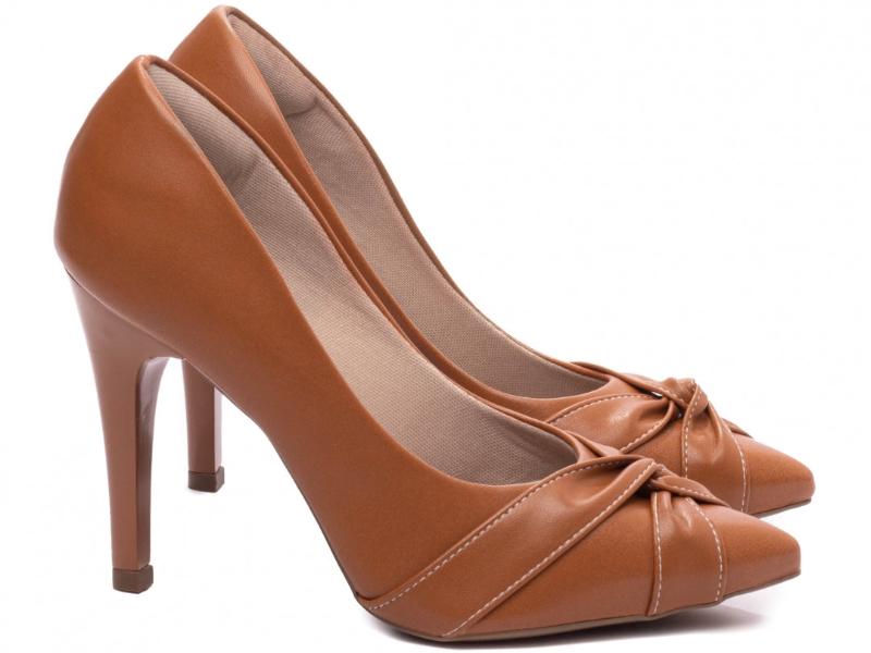 Calçado Feminino Scarpin em Napa Bico Fino