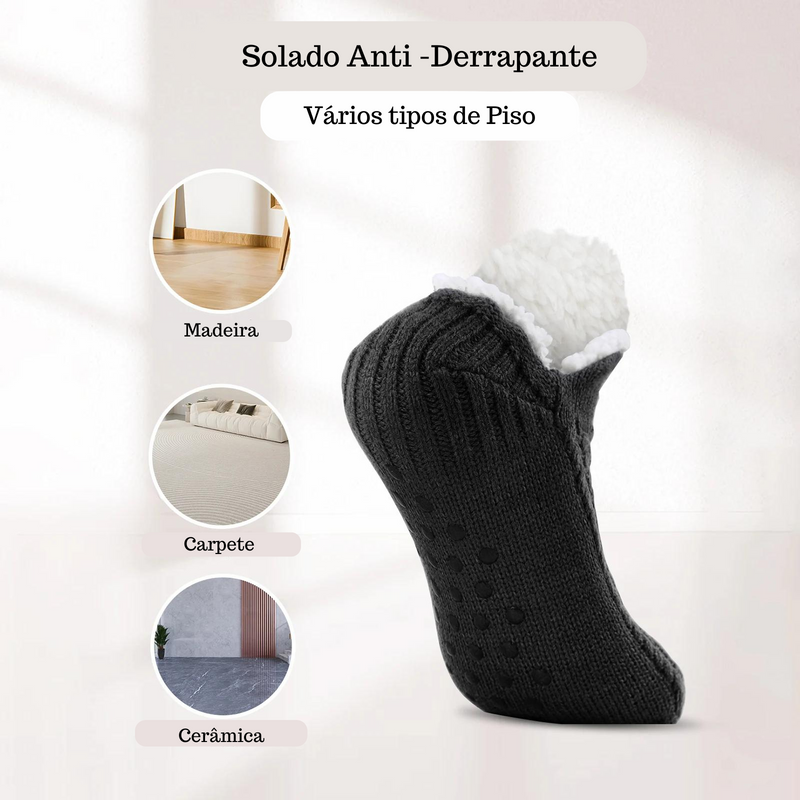 Meias Térmicas de Pelúcia Cozy