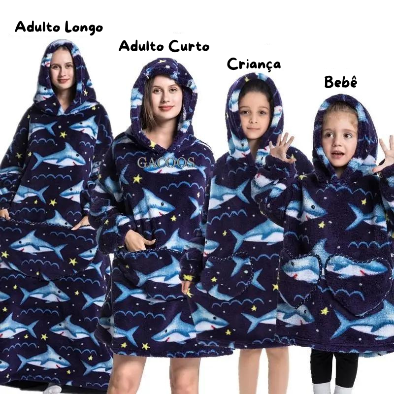 Hoodies - Cobertor de Manta para Vestir